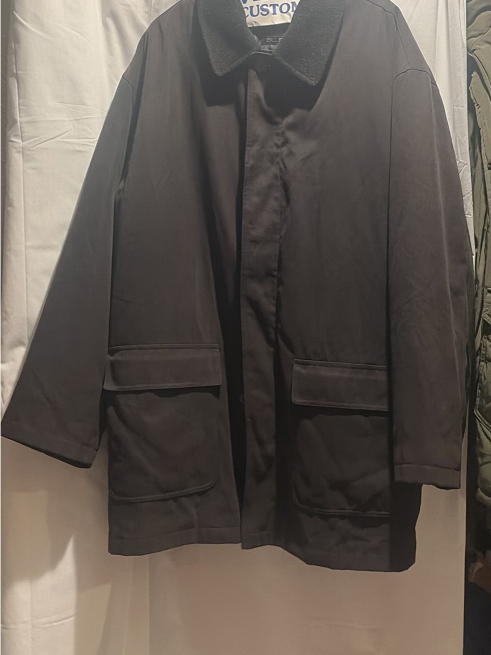 Men's Black Casual Coat - Classic Overshirt Jacket